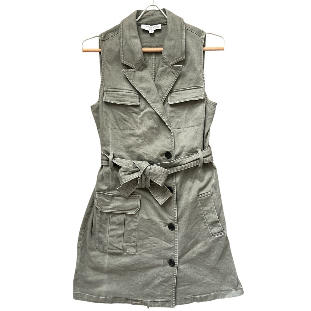 Marissa Webb Olive Tie-Waist Dress | Size 6 - Picture 2 of 7